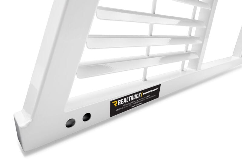 BackRack 17-20 Ford F-250/350/450 SD Louvered Rack Frame ONLY (Req. HW) - White thumbnail 3