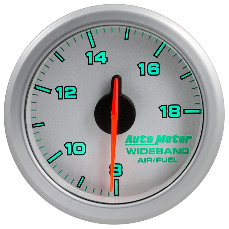 Autometer Airdrive 2-1/6in Wideband Air / Fuel Gauge 10:1-17:1 ARF Range - Silver thumbnail 7