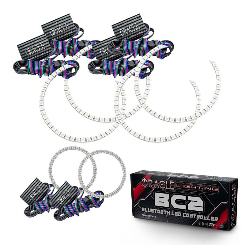 Oracle Jeep Grand Cherokee 11-13 Triple Halo Kit - ColorSHIFT w/ BC1 Controller