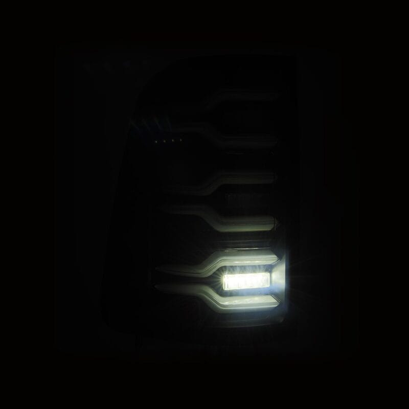AlphaRex 19-21 Dodge Ram 1500 Luxx-Series LED Tail Lights Black w/Activ Light/Seq Signal thumbnail 6