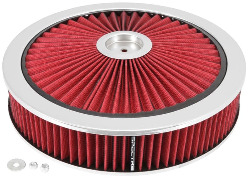 Spectre ExtraFlow HPR Air Cleaner Assembly 14in. x 3in. - Red - 47623