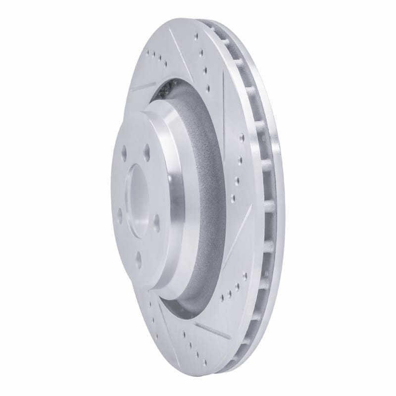 R1 05-23 Chrysler 300 Rear Right Drilled & Slotted Silver Brake Rotor - 631-39020R thumbnail 2