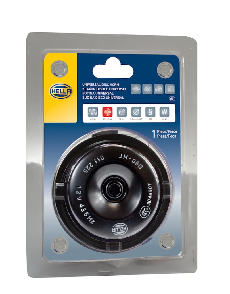 Hella Horn Bl Blk Disc Ht 92Mm 12V Univ thumbnail 4