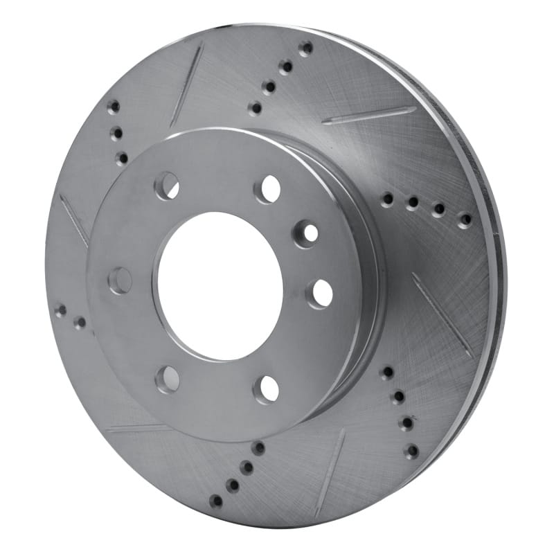R1 06-25 American Coach Patriot Front Left Drilled & Slotted Silver Brake Rotor thumbnail 2