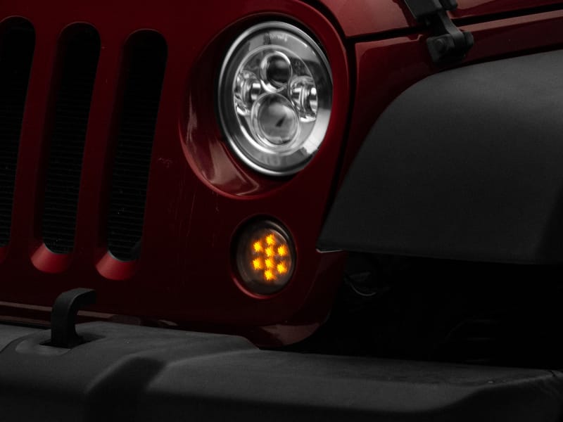 Raxiom 07-18 Jeep Wrangler JK Axial Series LED Amber Turn Signals (Smoked) thumbnail 3
