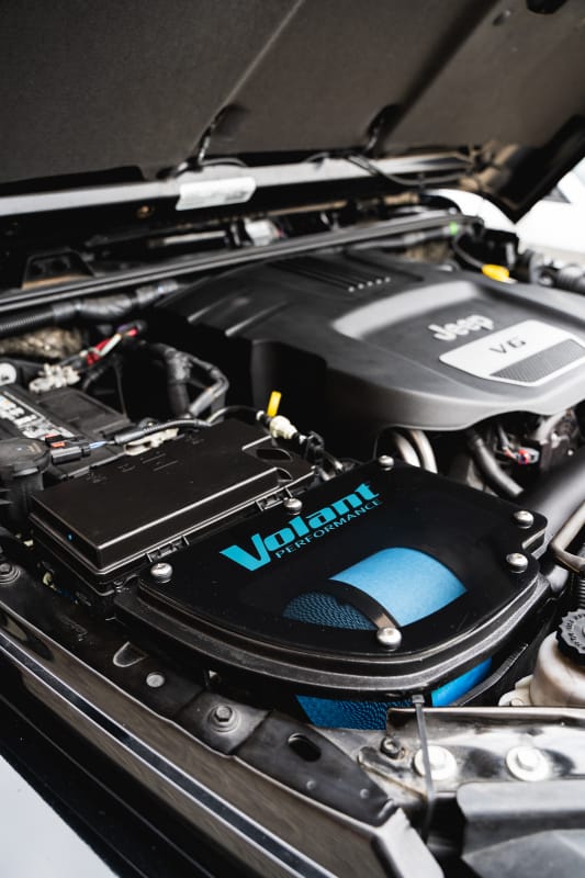 Volant 12-18 Jeep Wrangler JK 3.6L V6 Closed Box Air Intake w/ DryTech Filter thumbnail 2