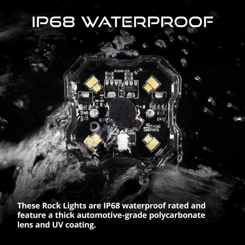 Diode Dynamics Stage Series SXS Rock Light Installer Kit - White Diffused M8 (8-pack) thumbnail 6
