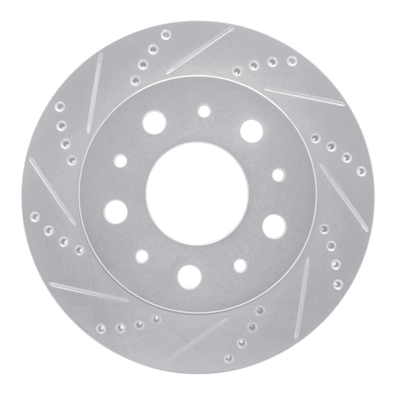 R1 14-21 Ram Promaster 2500 Rear Left Drilled & Slotted Silver Brake Rotor - 631-40117L