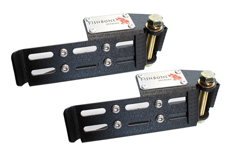 Fishbone Offroad 2007+ Jeep Wrangler/Gladiator Steel - Black Foot Peg Set thumbnail 2