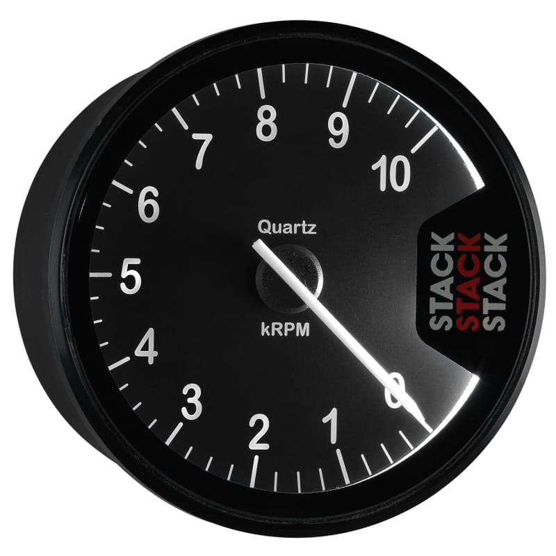 Autometer Stack Clubman Tachometer 80mm 0-10K RPM - Black thumbnail 6