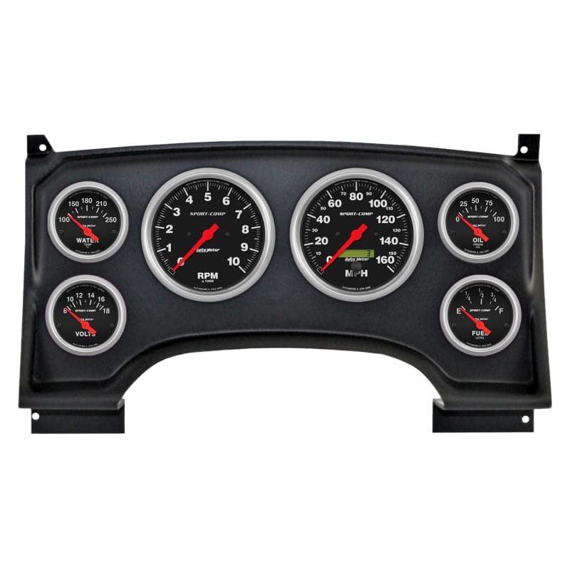 Autometer Sport-Comp Direct Fit Dash Kit 94-97 Chevy S10 Truck (2 x 3-3/8in. / 4 x 2-1/16in.)