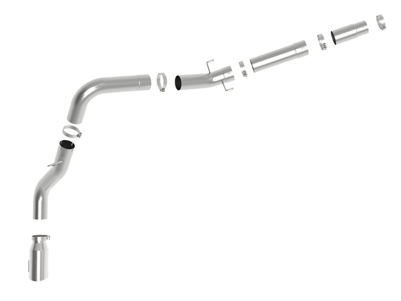 aFe ATLAS 5in DPF-Back Alum Steel Exhaust System w/Polished Tip 19-20 Ram Diesel Trucks L6-6.7L (td) thumbnail 4