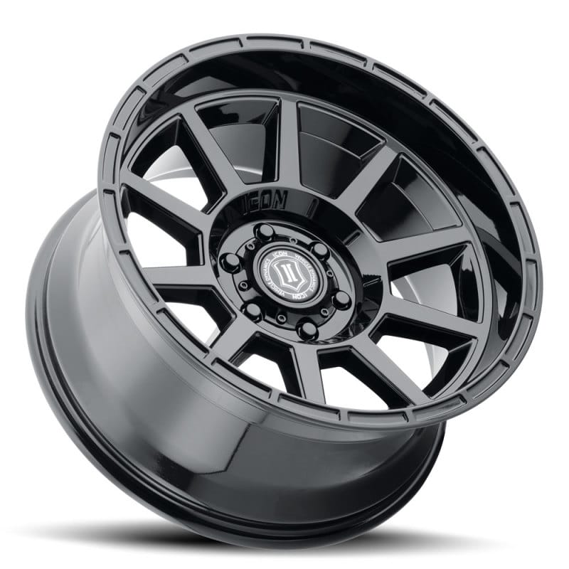 ICON Recoil 20x10 5x5 -24mm Offset 4.5in BS Gloss Black Wheel thumbnail 4