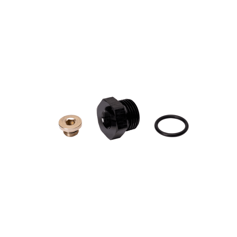 Fleece Performance Universal 3/4-16in O-Ring to 1/8in NPT Adapter w/1/8in NPT Plug thumbnail 2