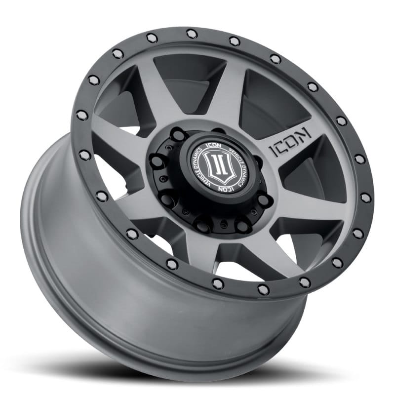 ICON Rebound 17x8.5 8x6.5 13mm Offset 5.25in BS 121.4mm Bore Titanium Wheel thumbnail 4