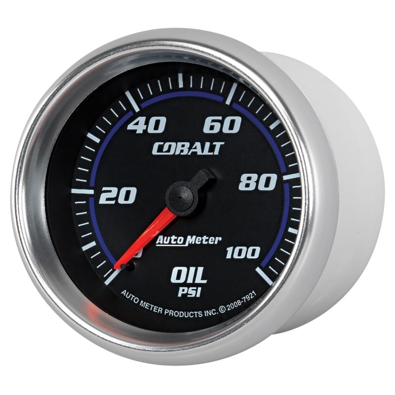 Autometer Cobalt 66mm 0-100 PSI Oil Pressure Gauge thumbnail 2