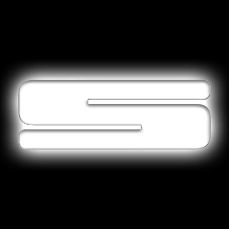 ORACLE Lighting Universal Illuminated LED Letter Badges - Matte Wht Surface Finish - S - 3140-S-001