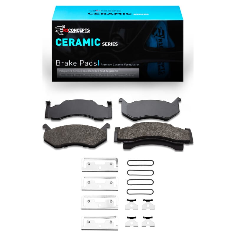 R1 1973-1997 Chrysler Newport Front R1 Ceramic Pads & Hardware Kit