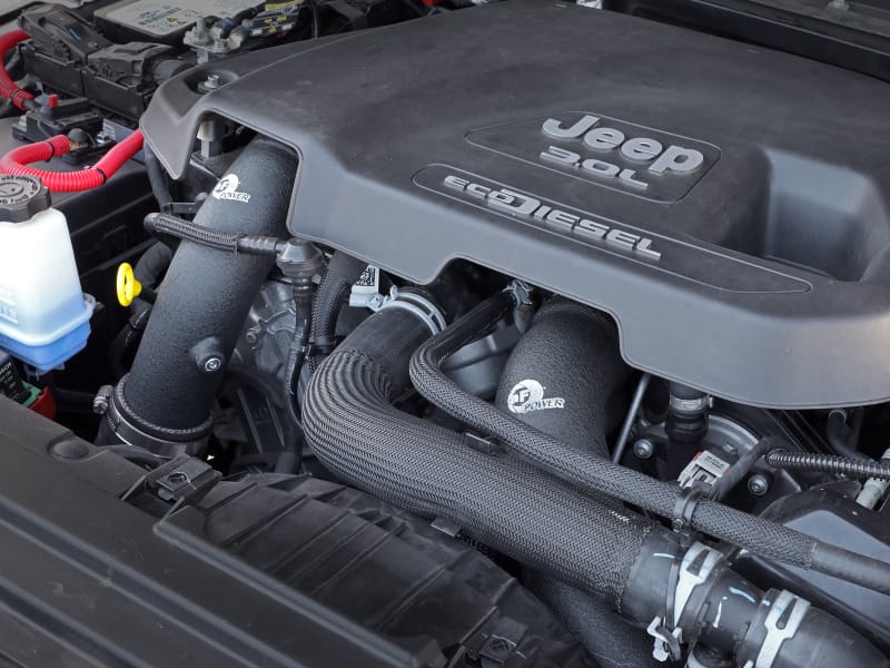 aFe BladeRunner Black 3in Intercooler Hot & Cold Side Pipe Kit 20-21 Jeep Wrangler V6-3.0L (td) thumbnail 6