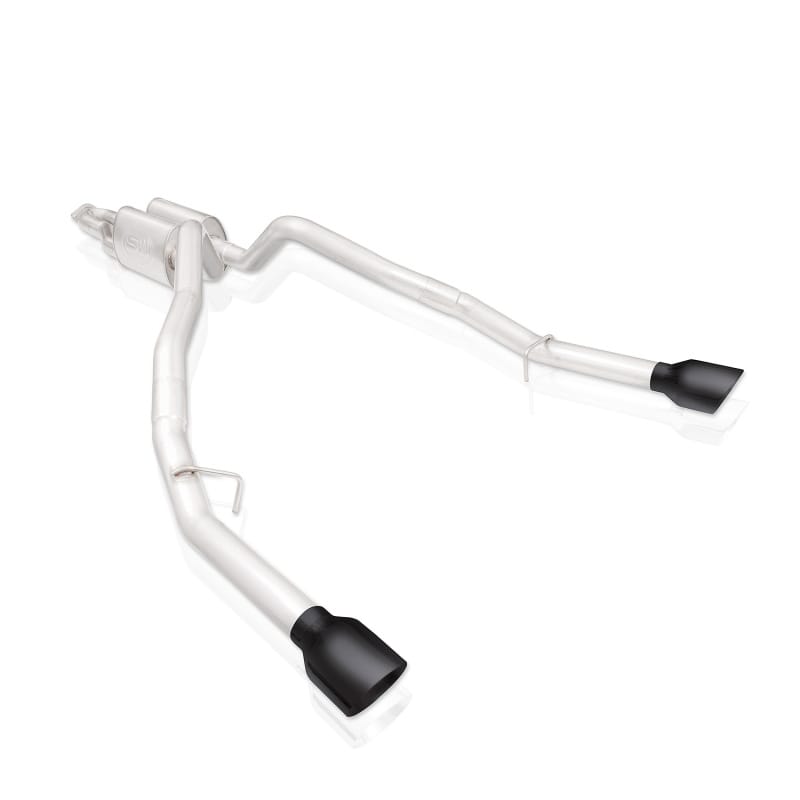 Stainless Works 2019+ Ram Redline Catback With Black Tips thumbnail 2