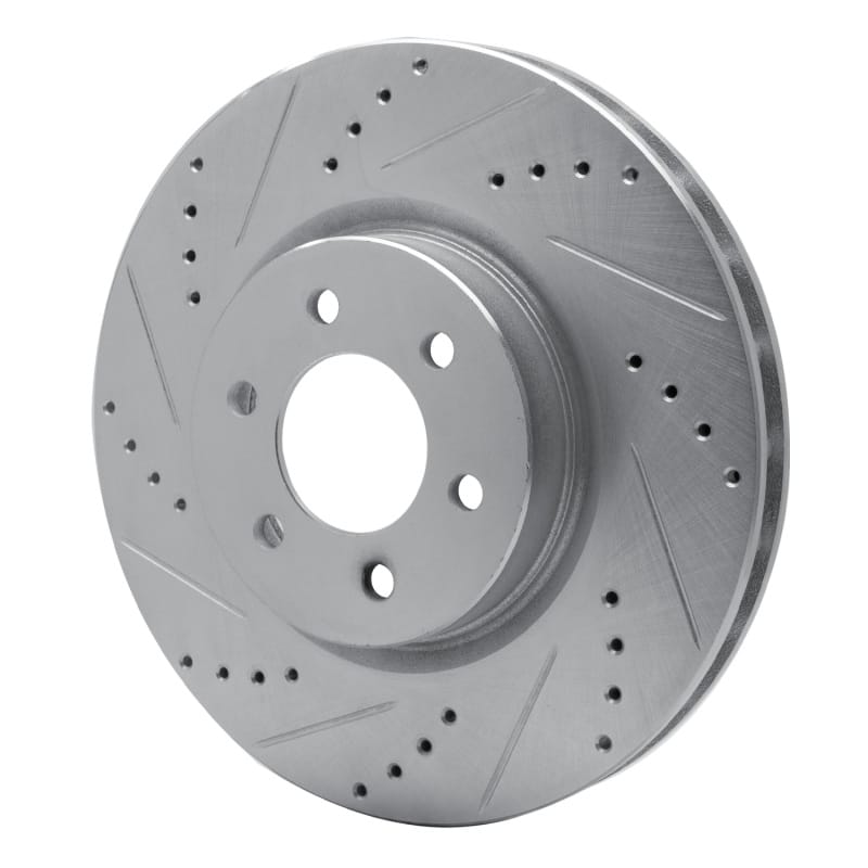 R1 92-02 Dodge Viper Front Left Drilled & Slotted Silver Brake Rotor thumbnail 2