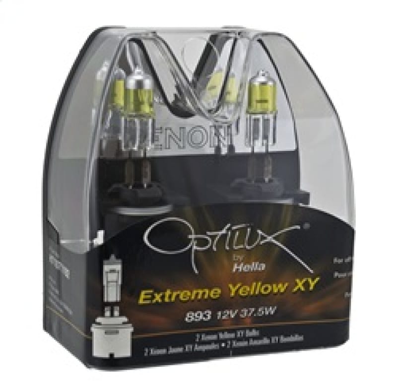 Hella Optilux 893 12V 37.5W Extreme Yellow Bulbs (Pair) thumbnail 2