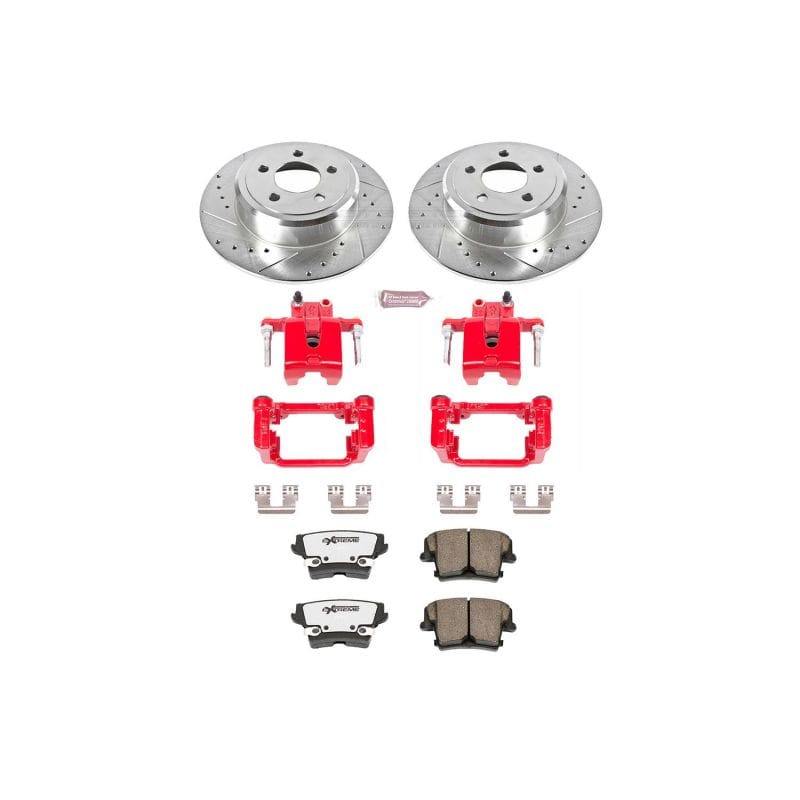 Power Stop 05-19 Chrysler 300 Rear Z26 Street Warrior Brake Kit w/Calipers - KC1719-26