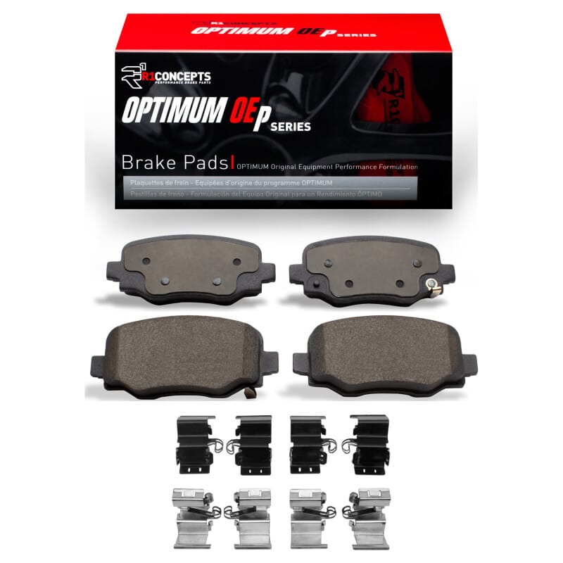 R1 15-25 Alfa Romeo Tonale Rear Optimum OE Brake Pads & Hardware Kit
