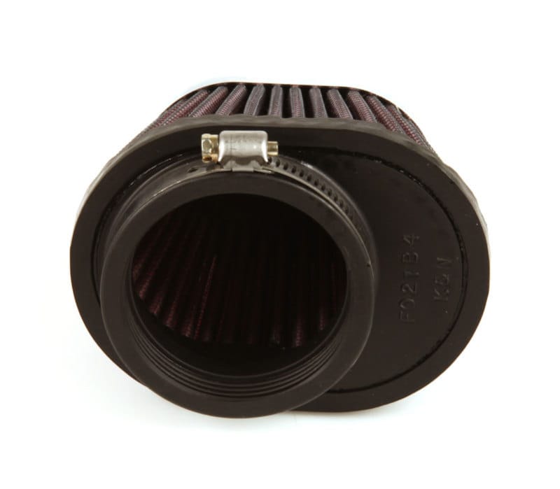 K&N Uni Chrome Oval Tapered Filter 2.125in FlgID x 4inB OL x 3inB OW x 3inT OL x 2inT OW x 2.75in H thumbnail 2