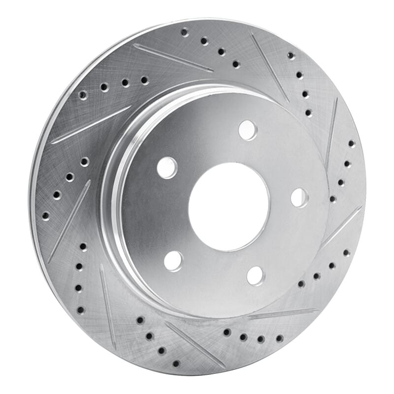 R1 02-24 Chrysler ASPEN Front Right Drilled & Slotted Silver Brake Rotor thumbnail 2