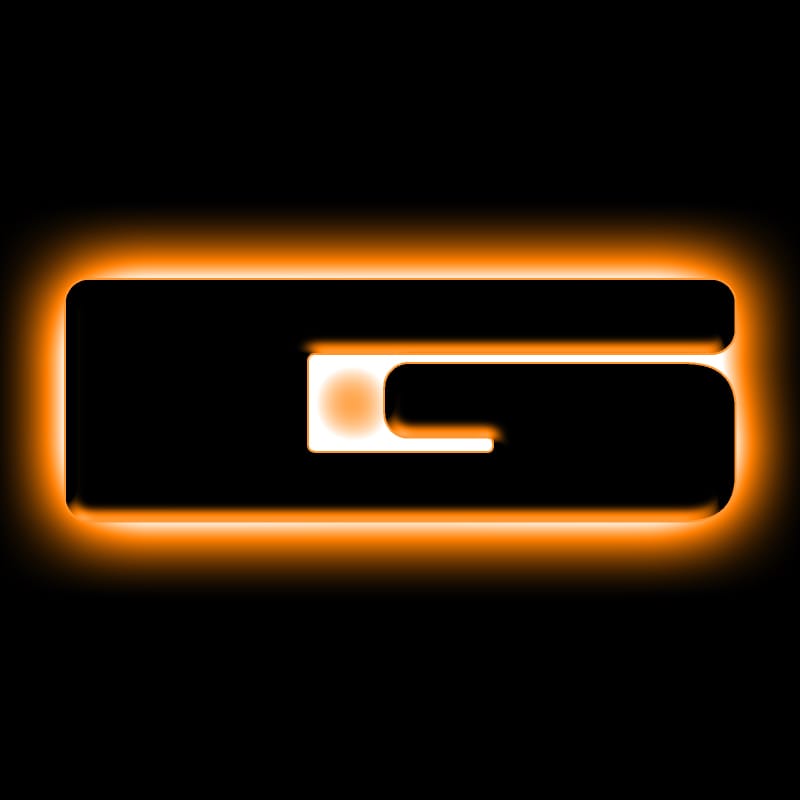 ORACLE Lighting Universal Illuminated LED Letter Badges - Matte Blk Surface Finish - G - 3141-G-005