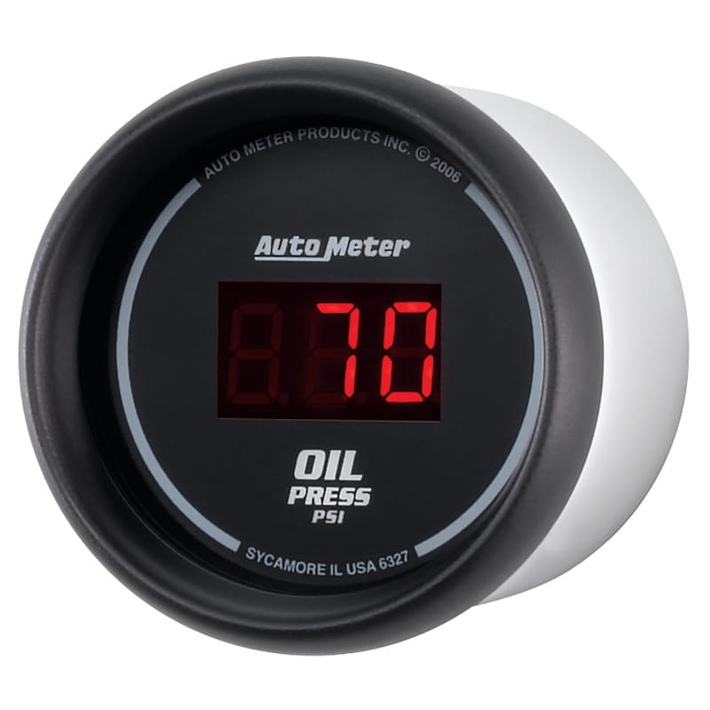 Autometer Black 0-100 psi Digital Oil Pressure Gauge thumbnail 2