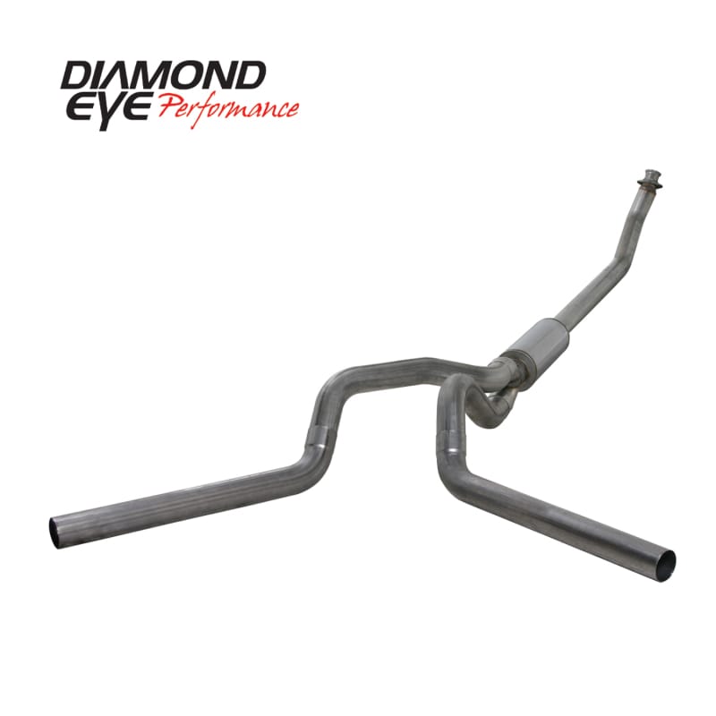 Diamond Eye KIT 4in Turbo Back MFLR RPLCMENT PIPE DUAL SS: 94-02 DODGE CUMMINS 5.9L thumbnail 2