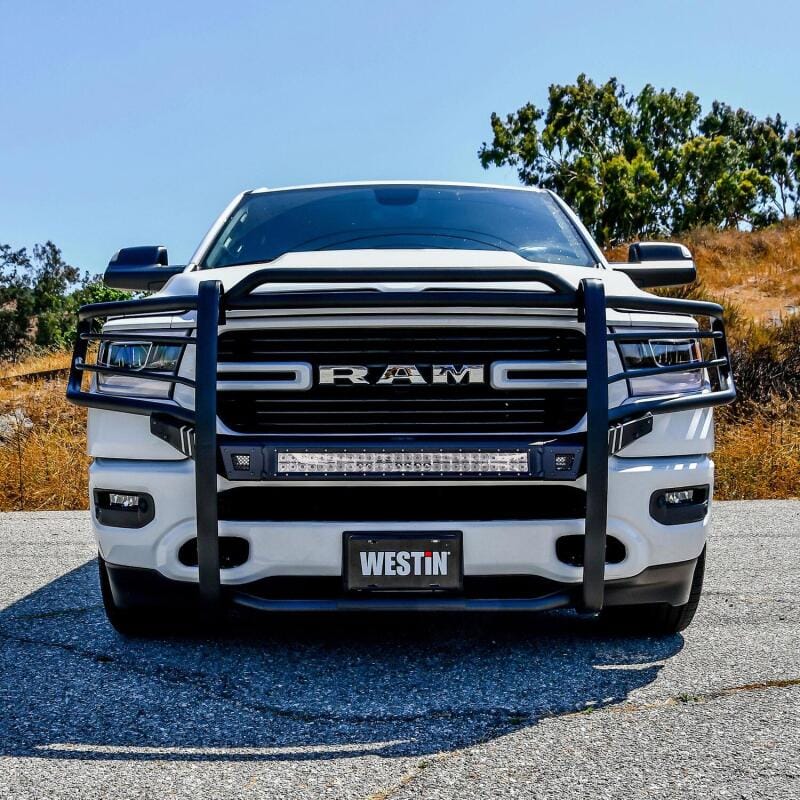 Westin 19-21 Ram 1500 Sportsman X Grille Guard - Textured Black (Excluding Classic & Rebel) thumbnail 2