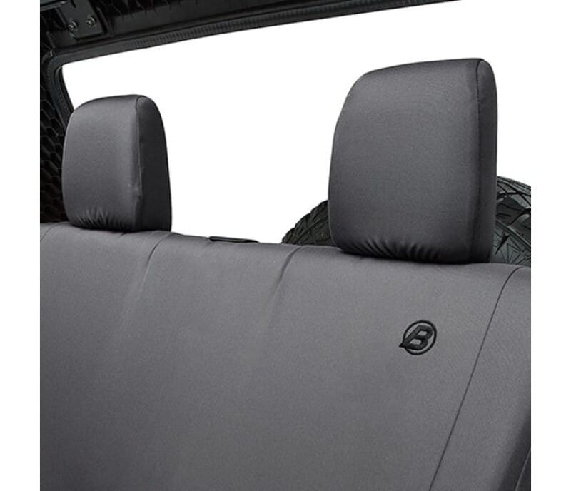 Bestop 07-18 Jeep Wrangler JK 2-Door Rear Seat Covers (Black Diamond) thumbnail 2