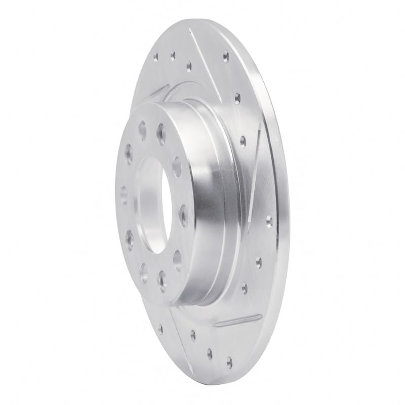 R1 13-16 Dodge DART Rear Right Drilled & Slotted Silver Brake Rotor thumbnail 2