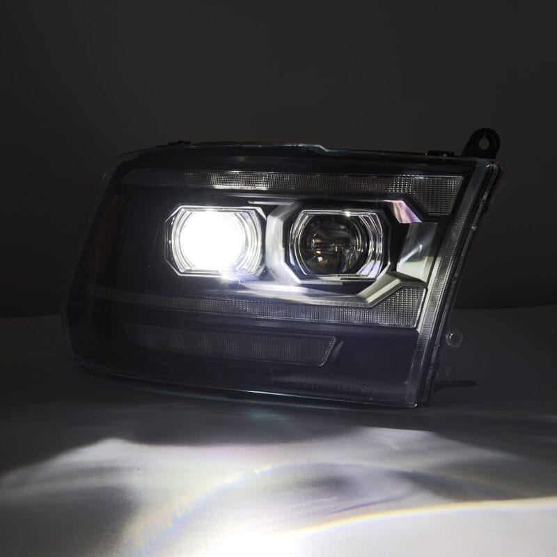 AlphaRex 09-18 Dodge Ram 2500 LUXX LED Proj Headlights Plank Style Blk w/Activ Light/Seq Signal/DRL thumbnail 3