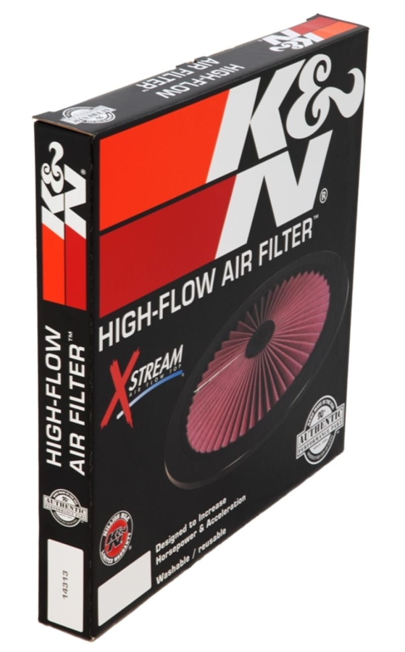 K&N X-Stream Top Filter X-Stream 16in OD - Black thumbnail 2