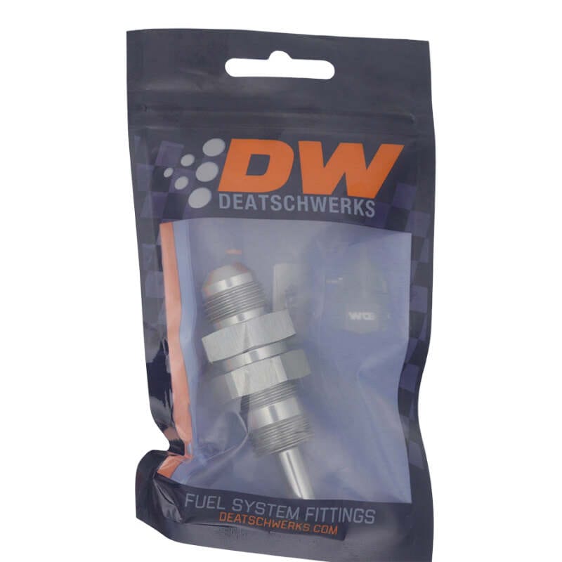 DeatschWerks 8AN Male Flare to Straight 5/16in Single Hose Barb - Anodized DW Titanium thumbnail 2