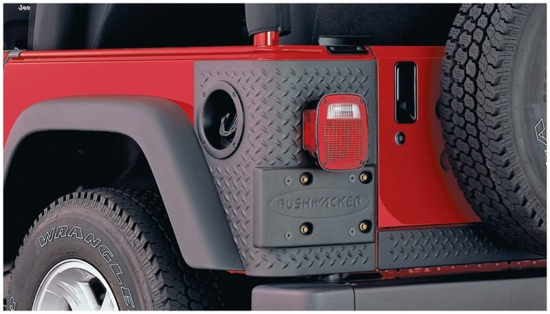 Bushwacker 97-06 Jeep Wrangler Trail Armor Rear Corners - Black - 14004 thumbnail 2