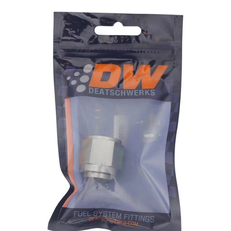 DeatschWerks 10AN Female Flare to 8AN Male Flare Reducer - Anodized DW Titanium thumbnail 2