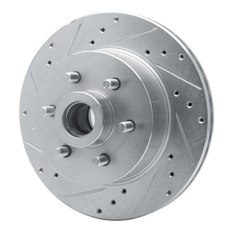 R1 93-96 Dodge DAKOTA RWD Front Left Drilled & Slotted Silver Brake Rotor thumbnail 2