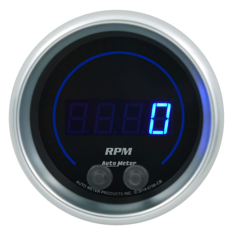 Autometer 85.7mm Black 0-16K RPM Tachometer Cobalt Elite Digital Gauge thumbnail 3