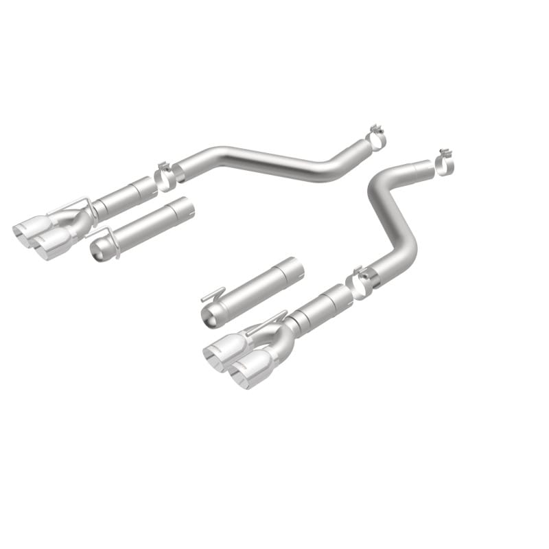 MagnaFlow Axle-Back, SS, 3in, Quad Split Rear 3.5 Tips 2015 Dodge Challenger incl SRT Hellcat thumbnail 2