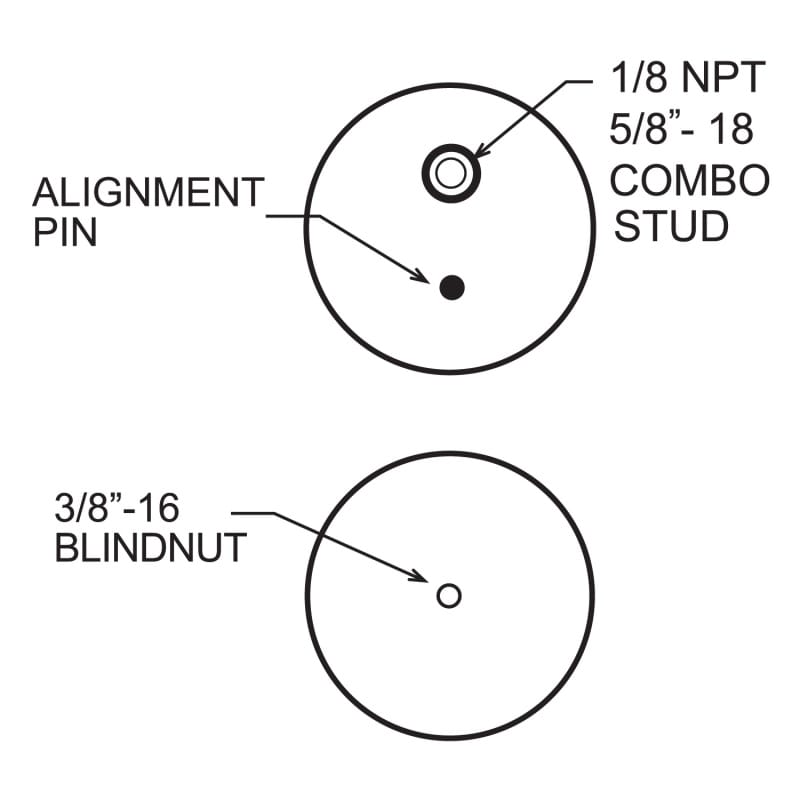 Firestone Ride-Rite Replacement Bellow 267C (For Kit PN 2361/2384/2430/2350/2458/2377) (W217606397) thumbnail 2