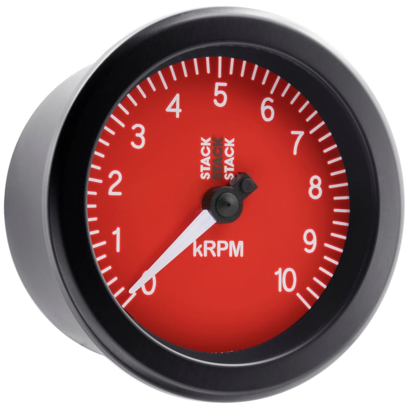 Autometer Stack Sport 88mm 0-10K RPM Tachometer - Red thumbnail 6