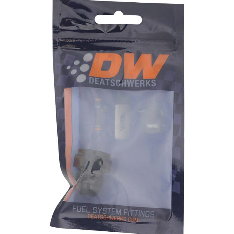 DeatschWerks 6AN Female Flare to 8AN Male Flare Expander - Anodized Matte Black thumbnail 2