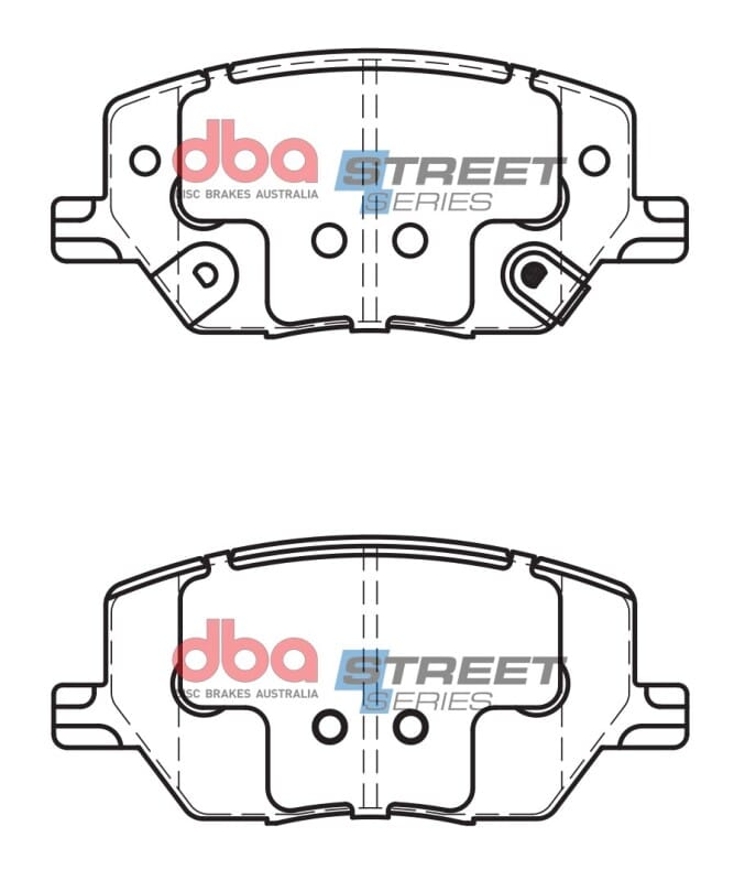 DBA 16-19 Jeep Compass (278mm Rear Rotor) Street Series Rear Brake Pads thumbnail 2