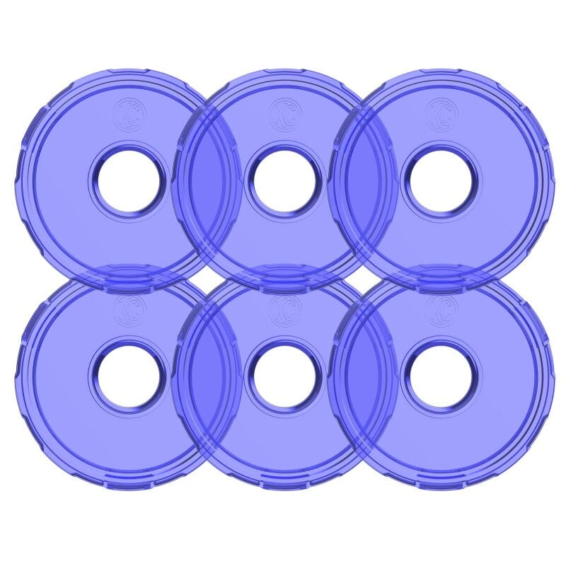 KC HiLiTES Cyclone V2 LED - Replacement Lens - Blue - 6-PK