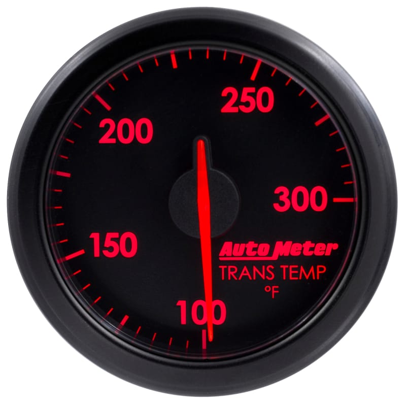 Autometer Airdrive 2-1/6in Trans Temperature Gauge 100-300 Degrees F - Black thumbnail 6